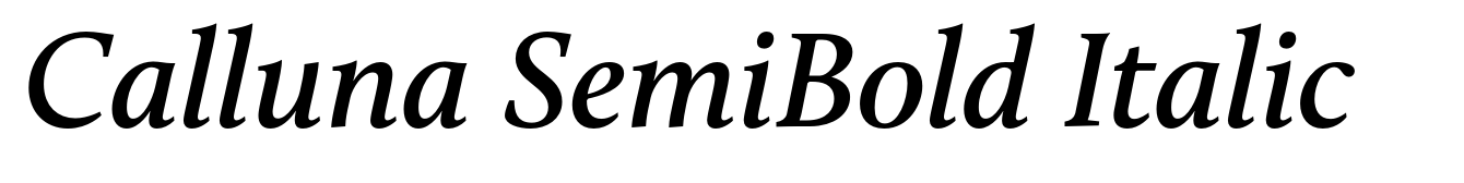 Calluna SemiBold Italic